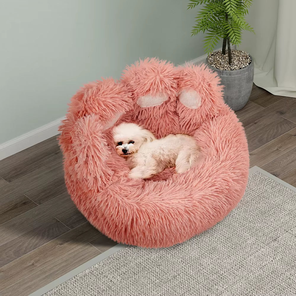 Soft Plush Pet Bed Warm Washable Bed for Pets with Thickened PP Cotton