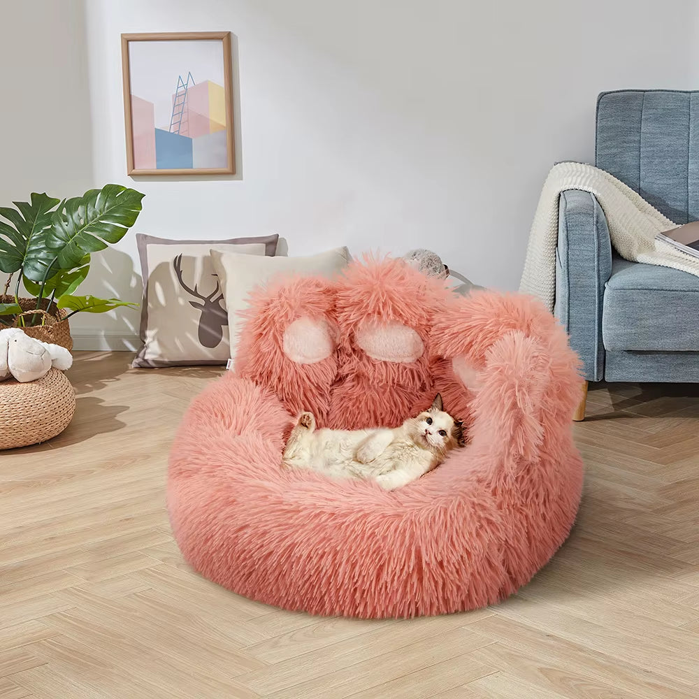 Soft Plush Pet Bed Warm Washable Bed for Pets with Thickened PP Cotton