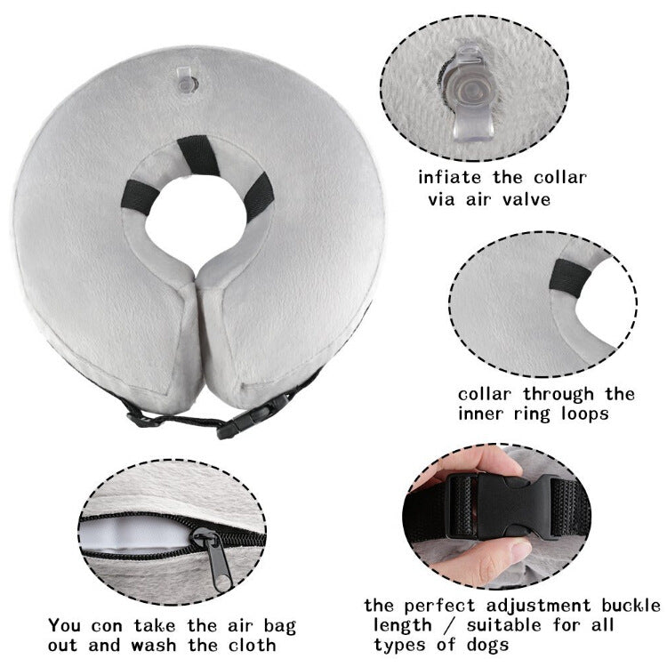 Inflatable Pet Grooming Protective Collar