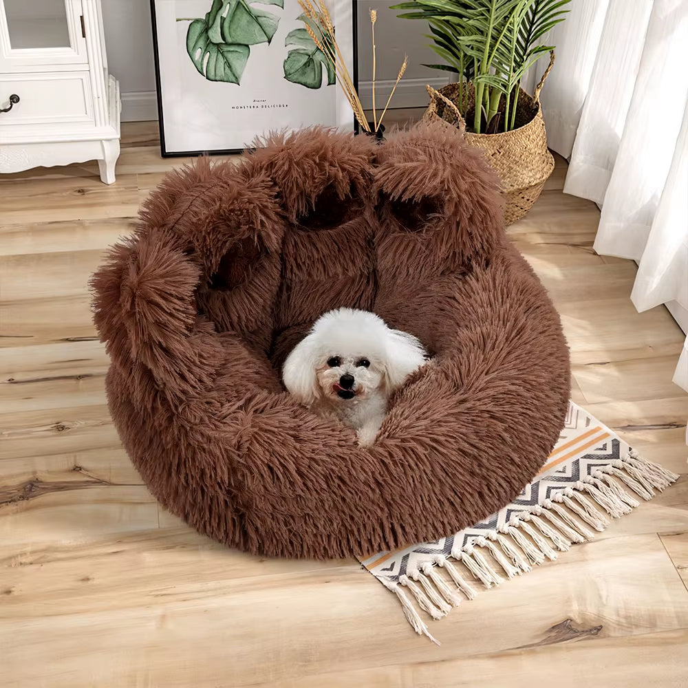 Soft Plush Pet Bed Warm Washable Bed for Pets with Thickened PP Cotton