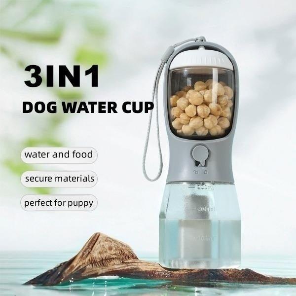 Three-In-One Dog Travel Cup